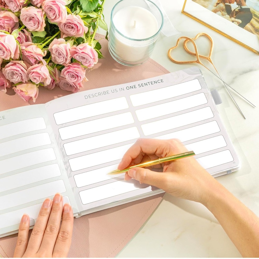 ✨BNWT - Clever Fox Wedding Guestbook for Notes, Wishes & Pictures✨ - Picture 4 of 8